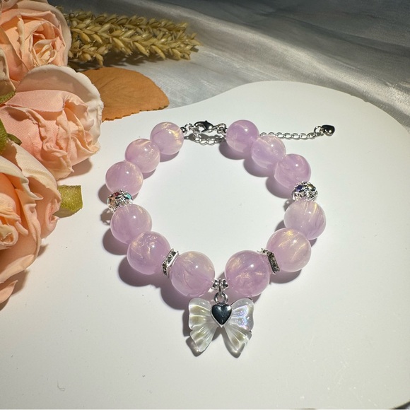 Ethereal Lilac Butterfly Bracelet - Picture 3 of 5